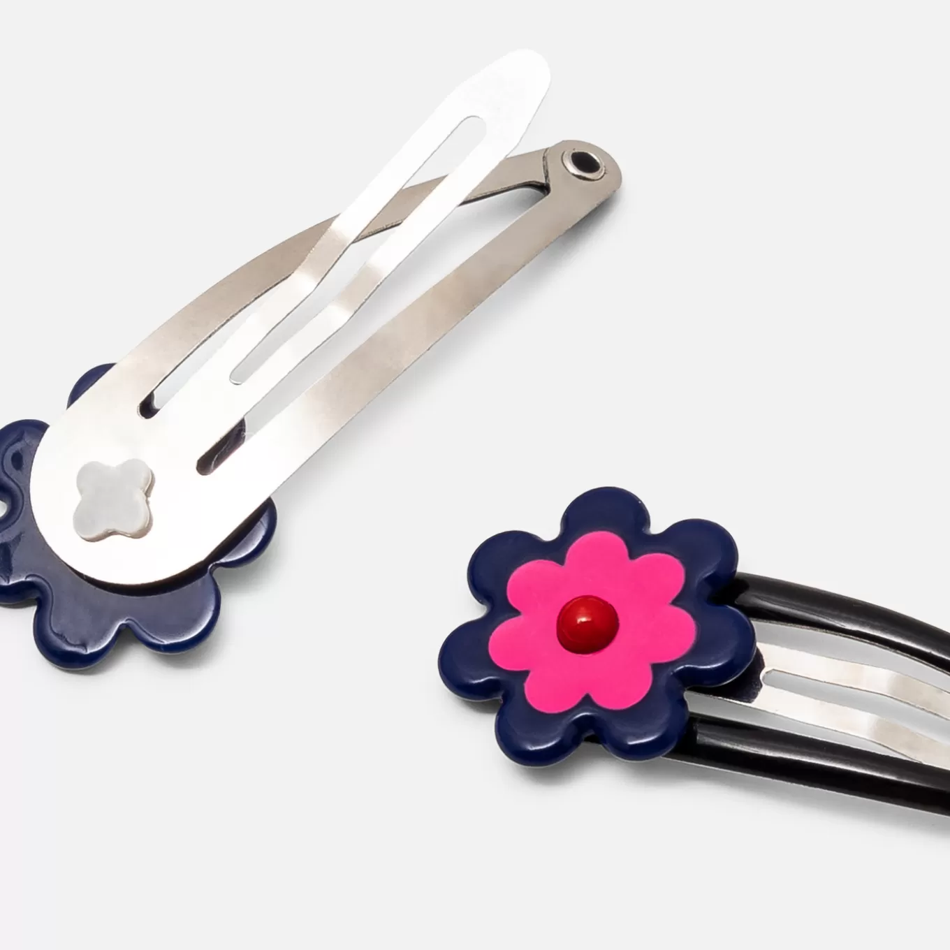 New Jacadi 2er-Pack Haarspangen für Mädchen ROSA/BLAU