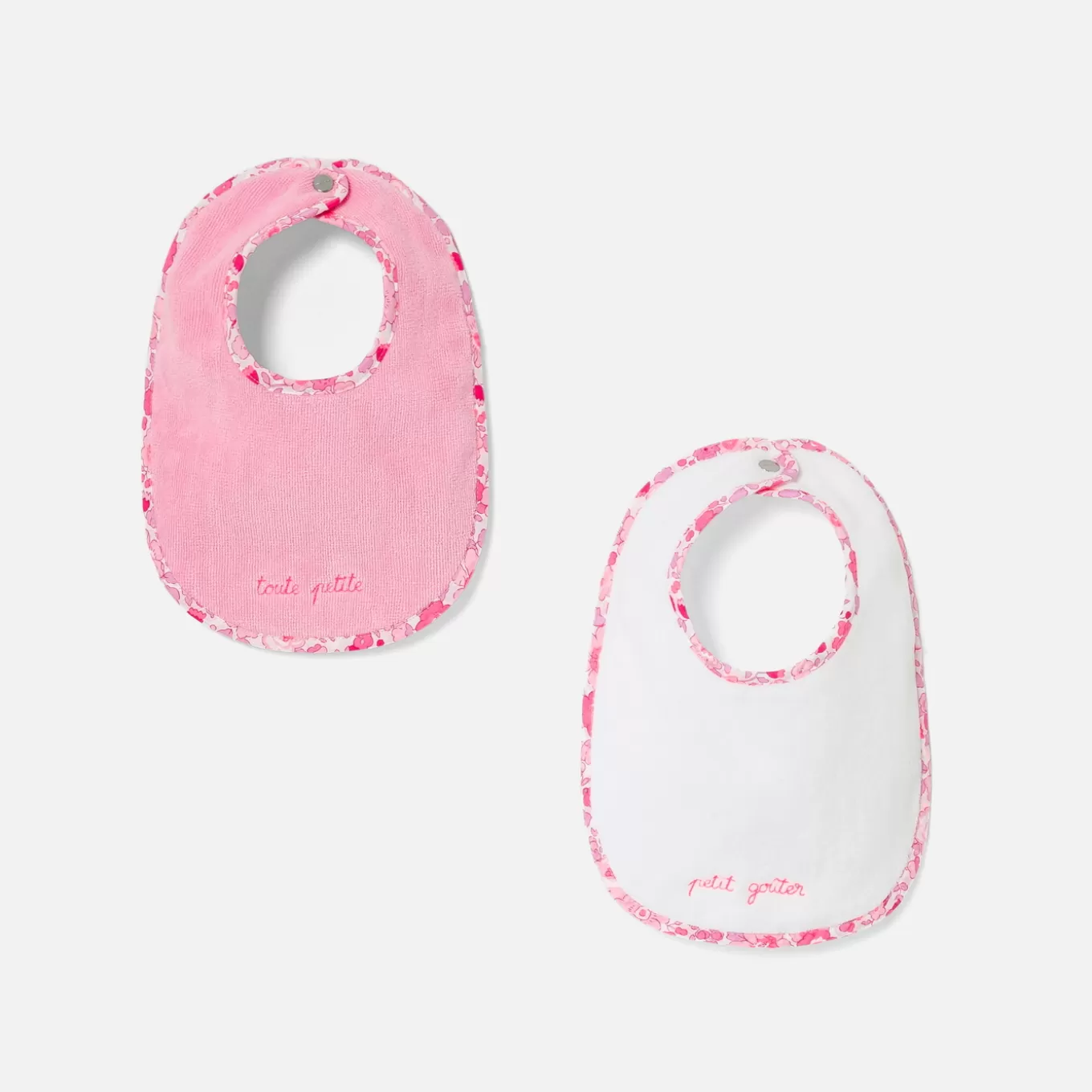 Clearance Jacadi 2er-Pack Lätzchen aus Frottee ROSA/MEHRFARBIG