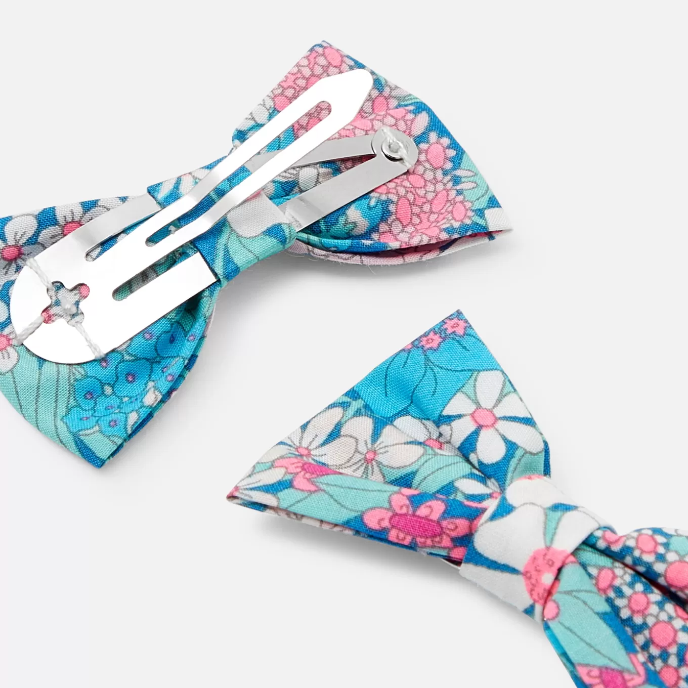 Fashion Jacadi 2er-Pack Mädchen-Haarspangen aus Liberty-Stoff ROSA/GRÜN