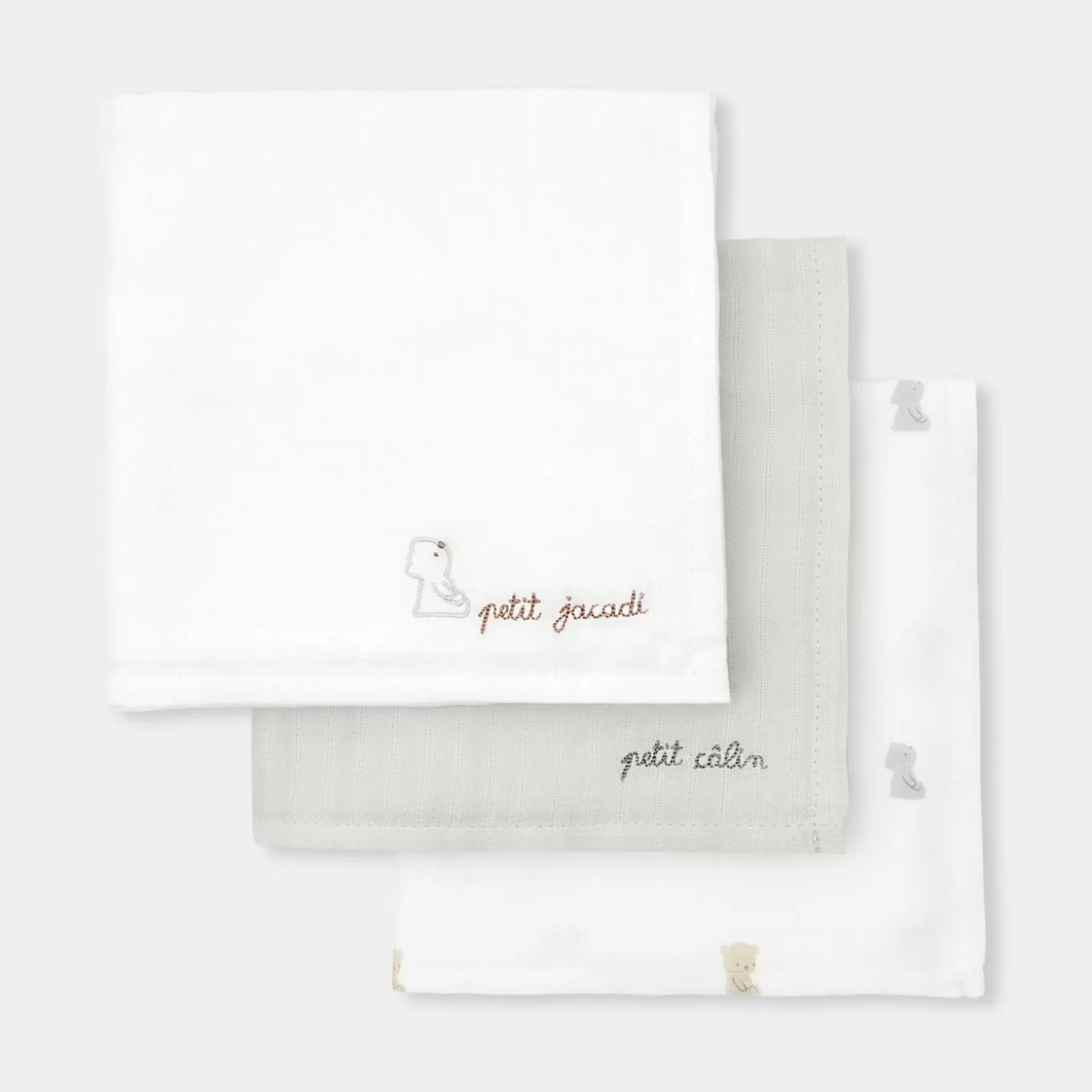 Cheap Jacadi 3er-Pack Mulltücher JACADI WEISS