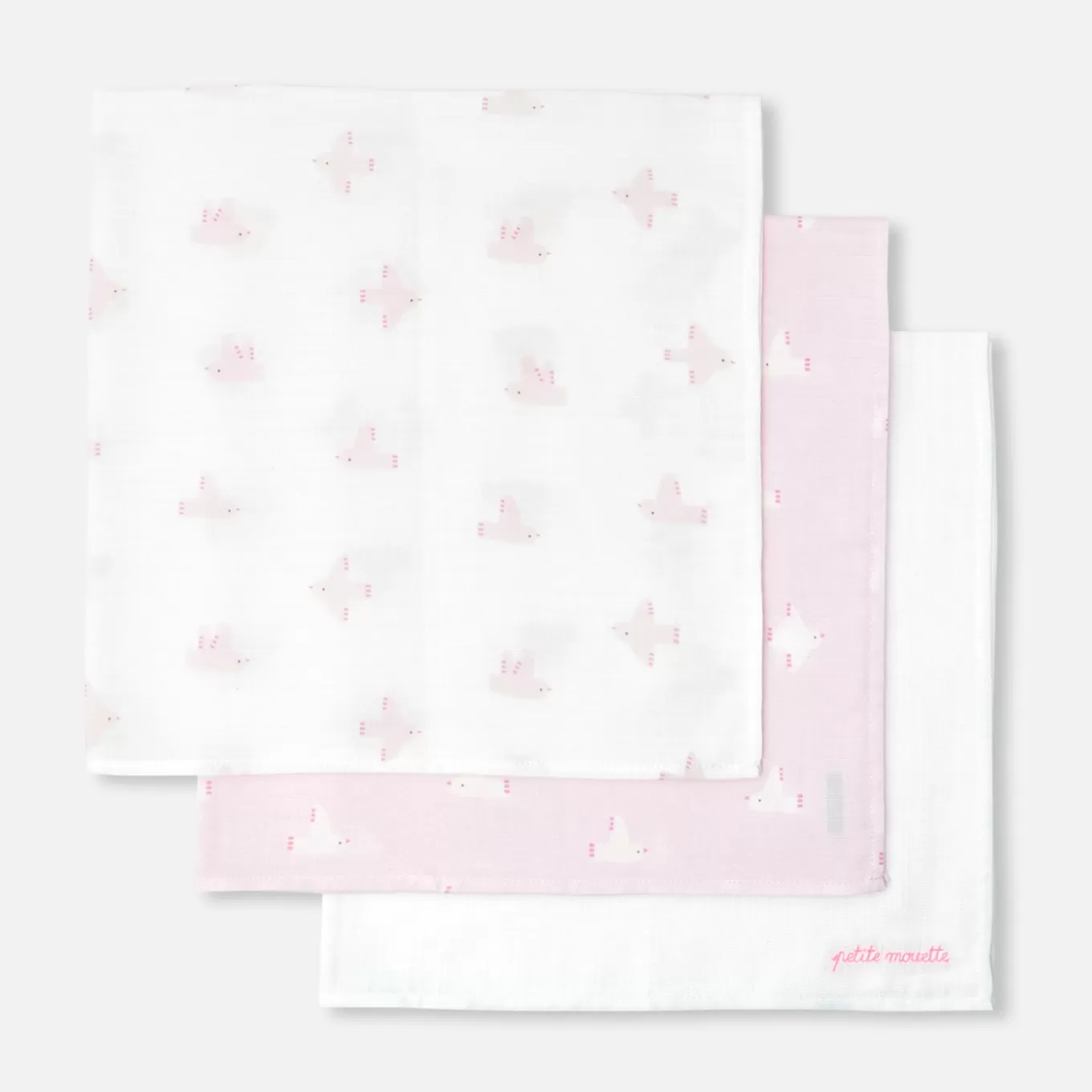 Flash Sale Jacadi 3er-Pack Mulltücher ROSA/MEHRFARBIG