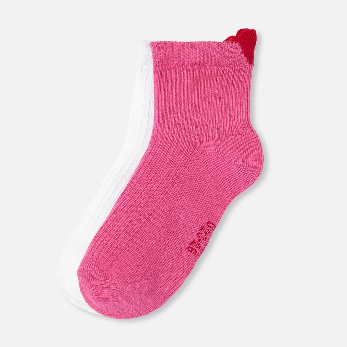Discount Jacadi 2er-Pack Socken für Mädchen ROSA/WEISS