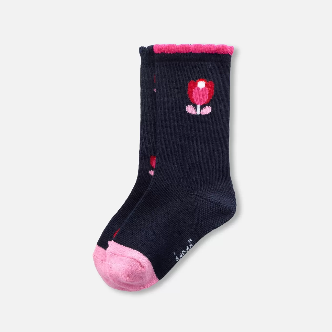 Best Jacadi 2er-Set hohe Socken Kleinkind Mädchen MARINEBLAU/MEHRFARBIG