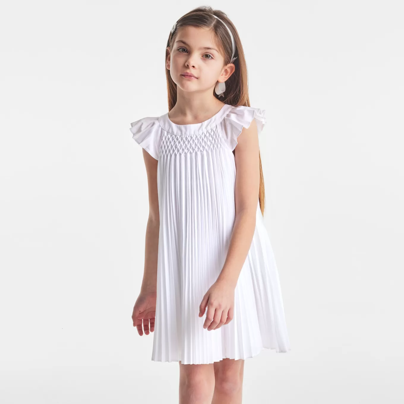 Online Jacadi Festliches Kleid für Mädchen JACADI WEISS