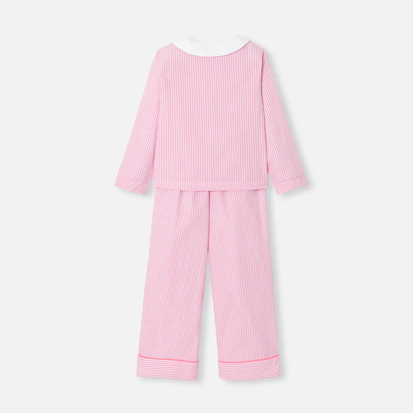 Online Jacadi Flanell-Pyjama für Mädchen WEISS/ROSA