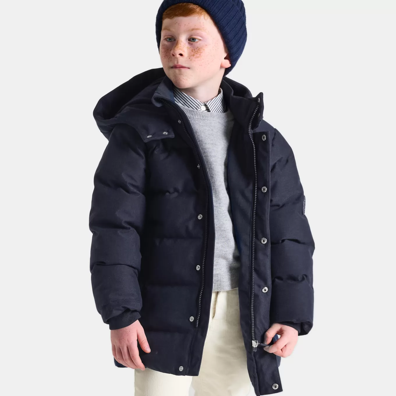 New Jacadi Flanell-Steppjacke für Jungen MARINEBLAU JACADI