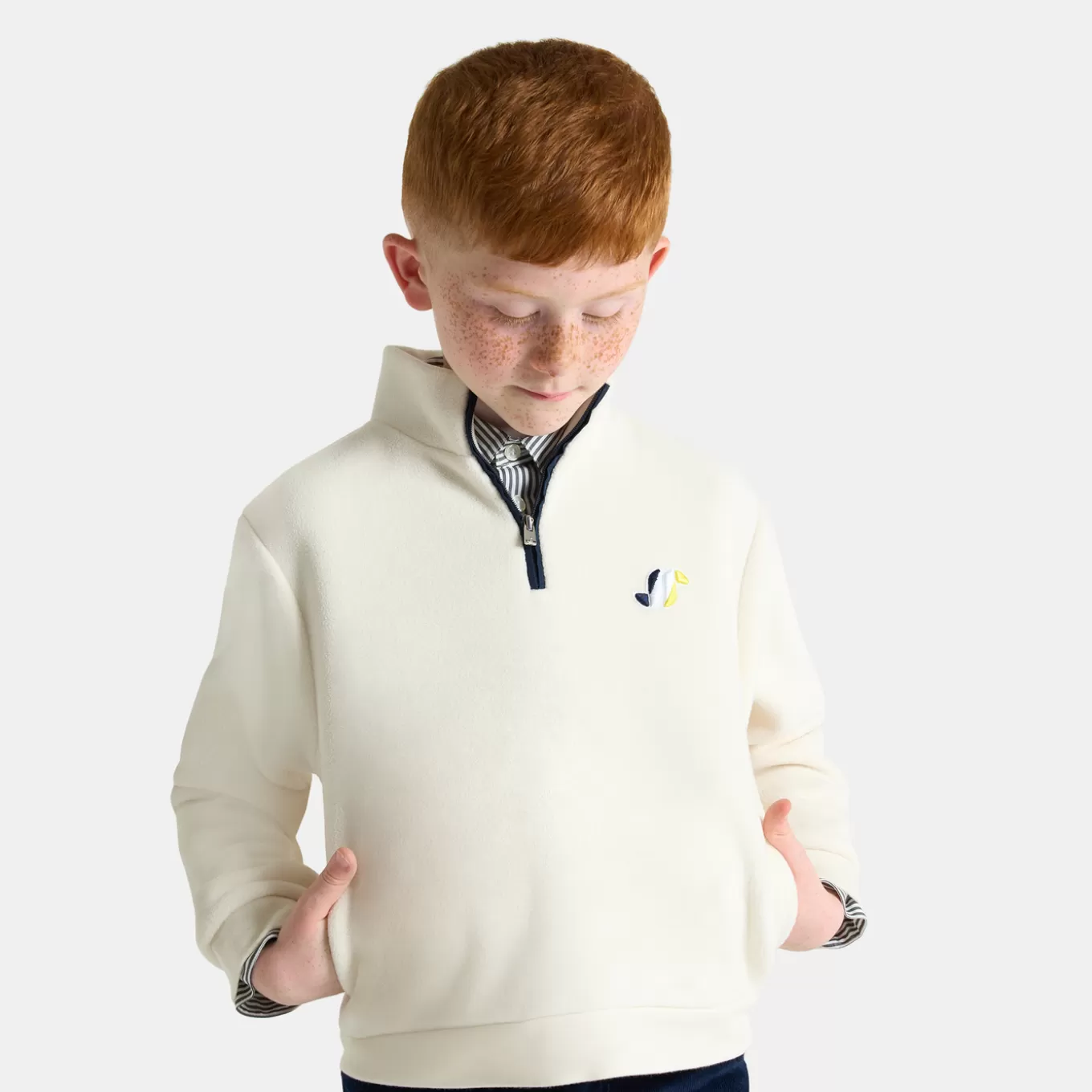 Outlet Jacadi Fleecejacke für Jungen WEICHES JACADI WEISS