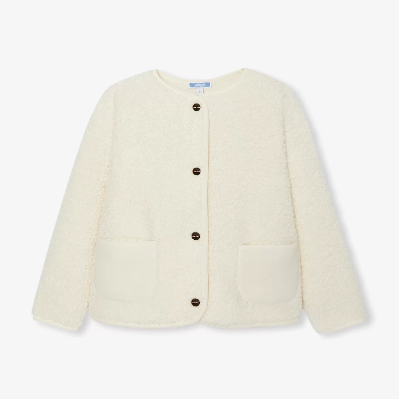 New Jacadi Fleecejacke für Mädchen WEICHES JACADI WEISS