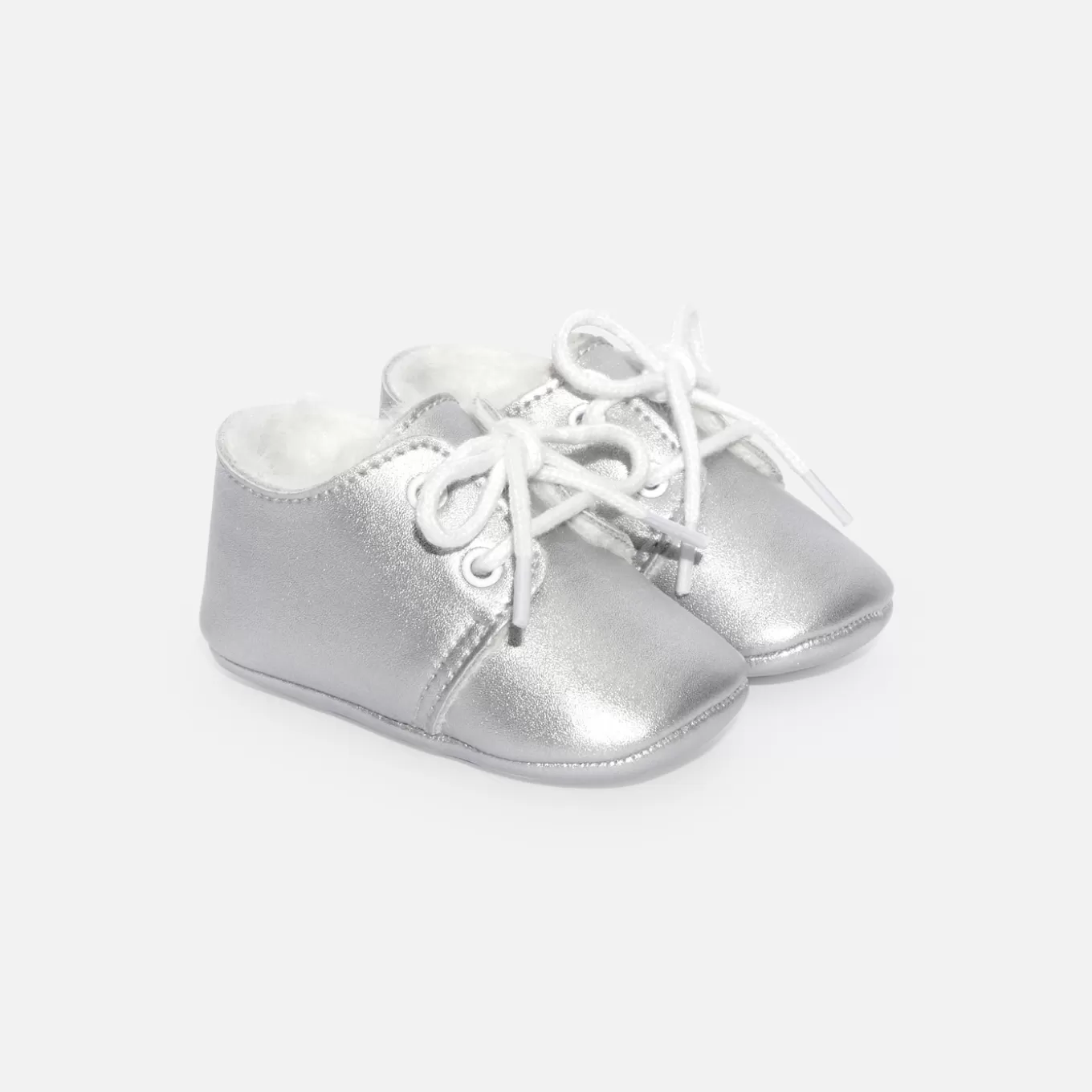 New Jacadi Gefütterte Booties für Baby Mädchen SILBER