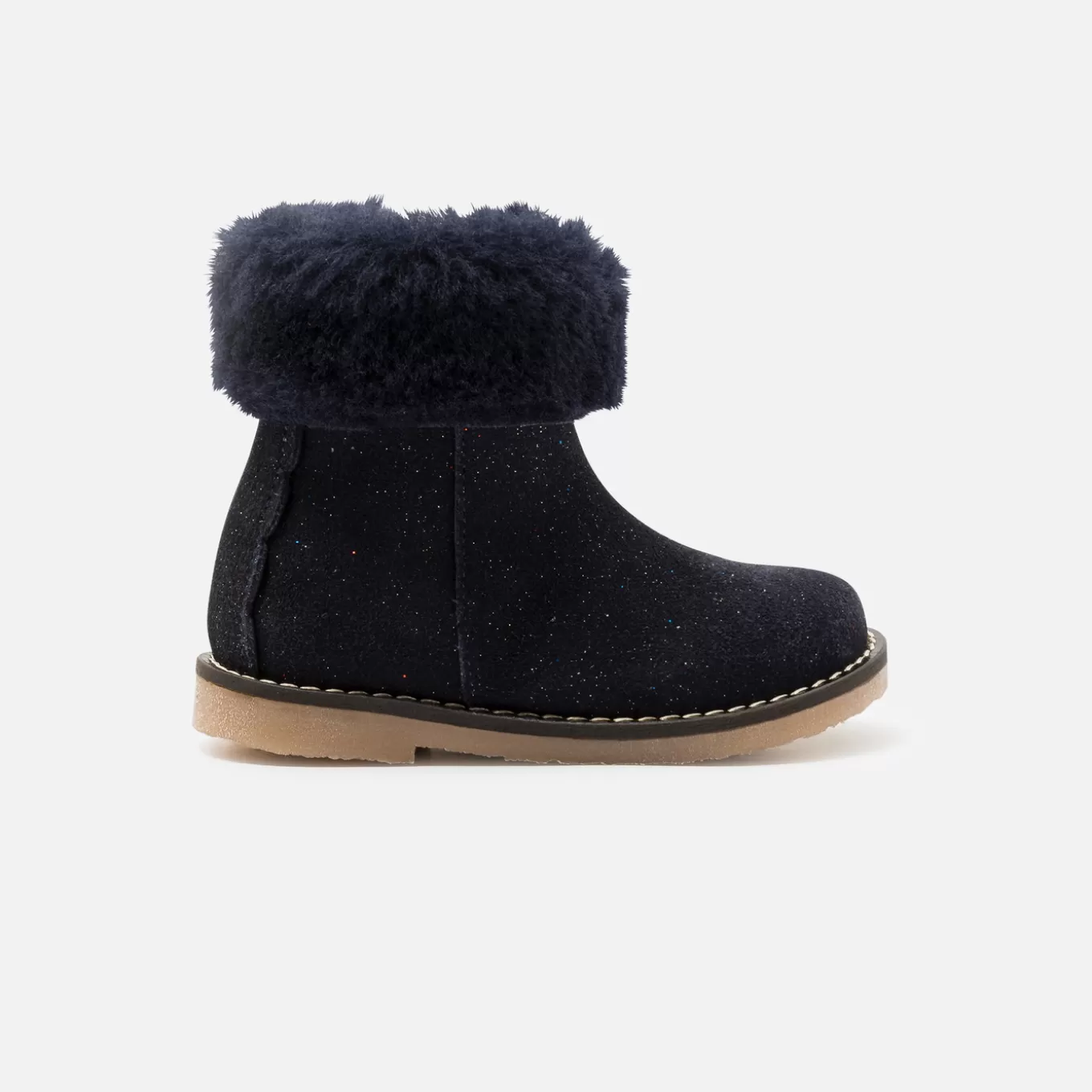 Clearance Jacadi Gefütterte Mädchen-Stiefeletten MARINEBLAU JACADI