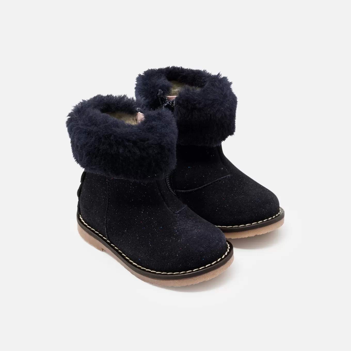 Clearance Jacadi Gefütterte Mädchen-Stiefeletten MARINEBLAU JACADI