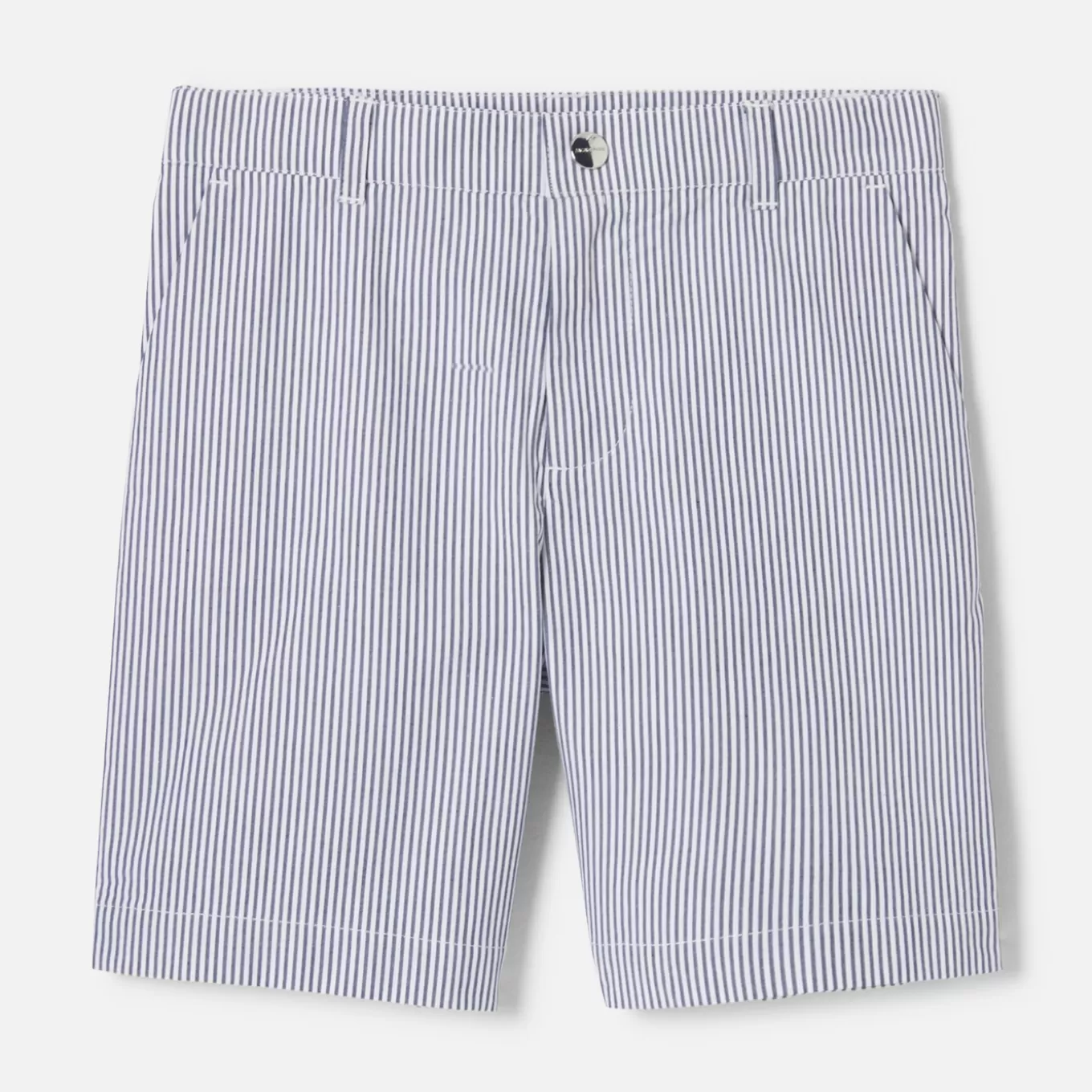 New Jacadi Gestreifte Bermudas für Jungen WEISS/BLAU
