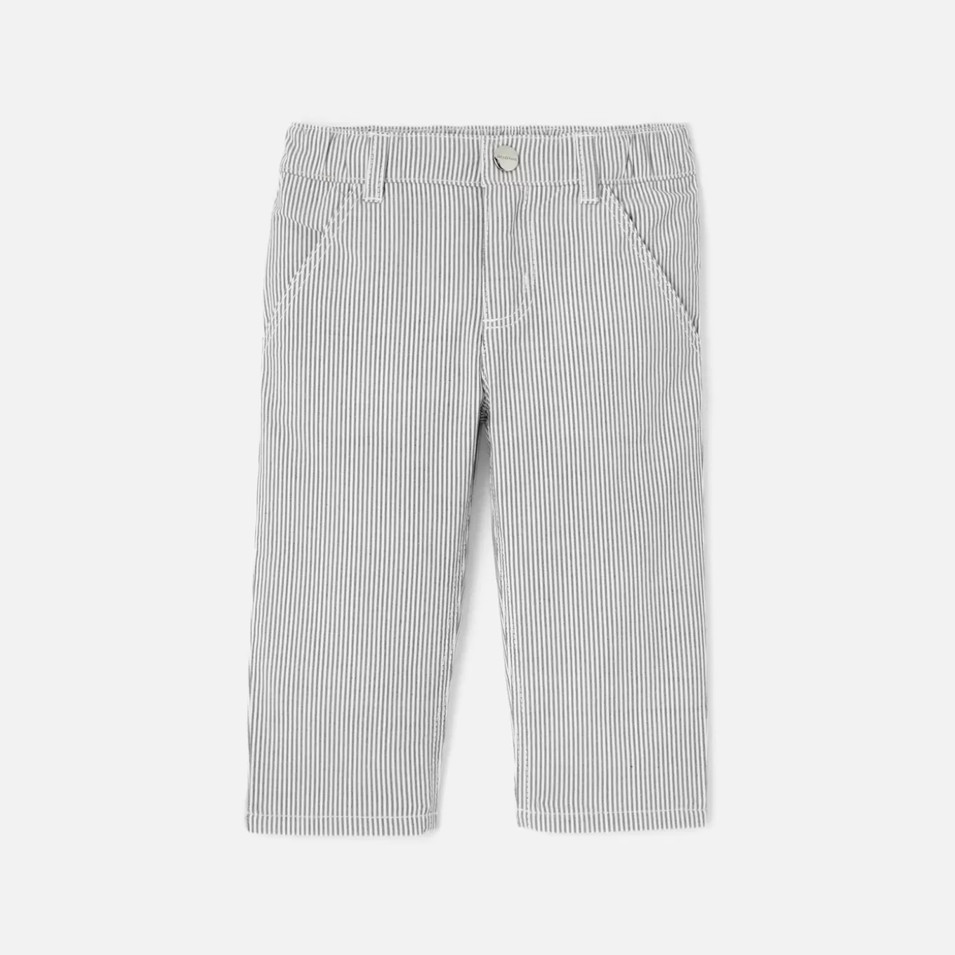 Clearance Jacadi Gestreifte Hose für Jungen WEISS/GRAU