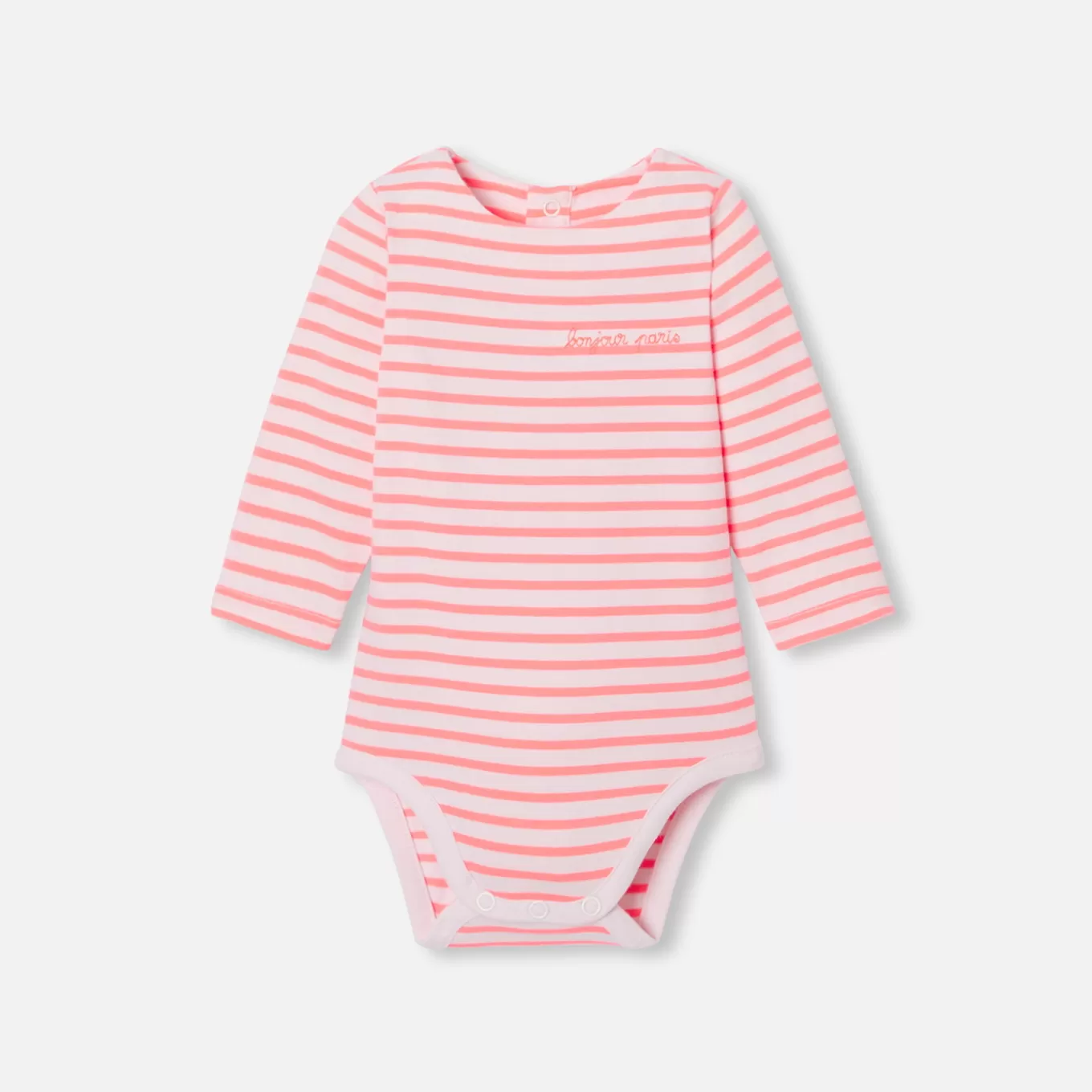 Cheap Jacadi Gestreifter Body für Baby Mädchen ROSA/MEHRFARBIG