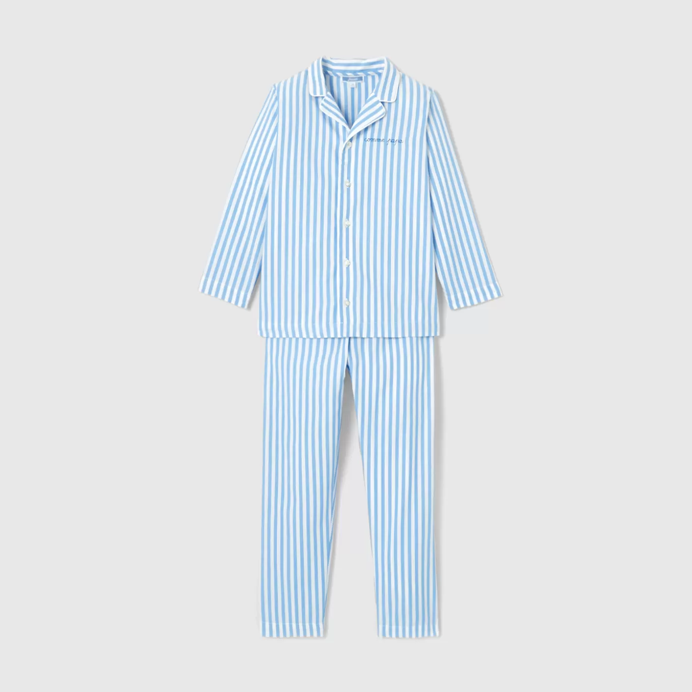Store Jacadi Gestreifter Pyjama für Jungen BLAU/WEISS