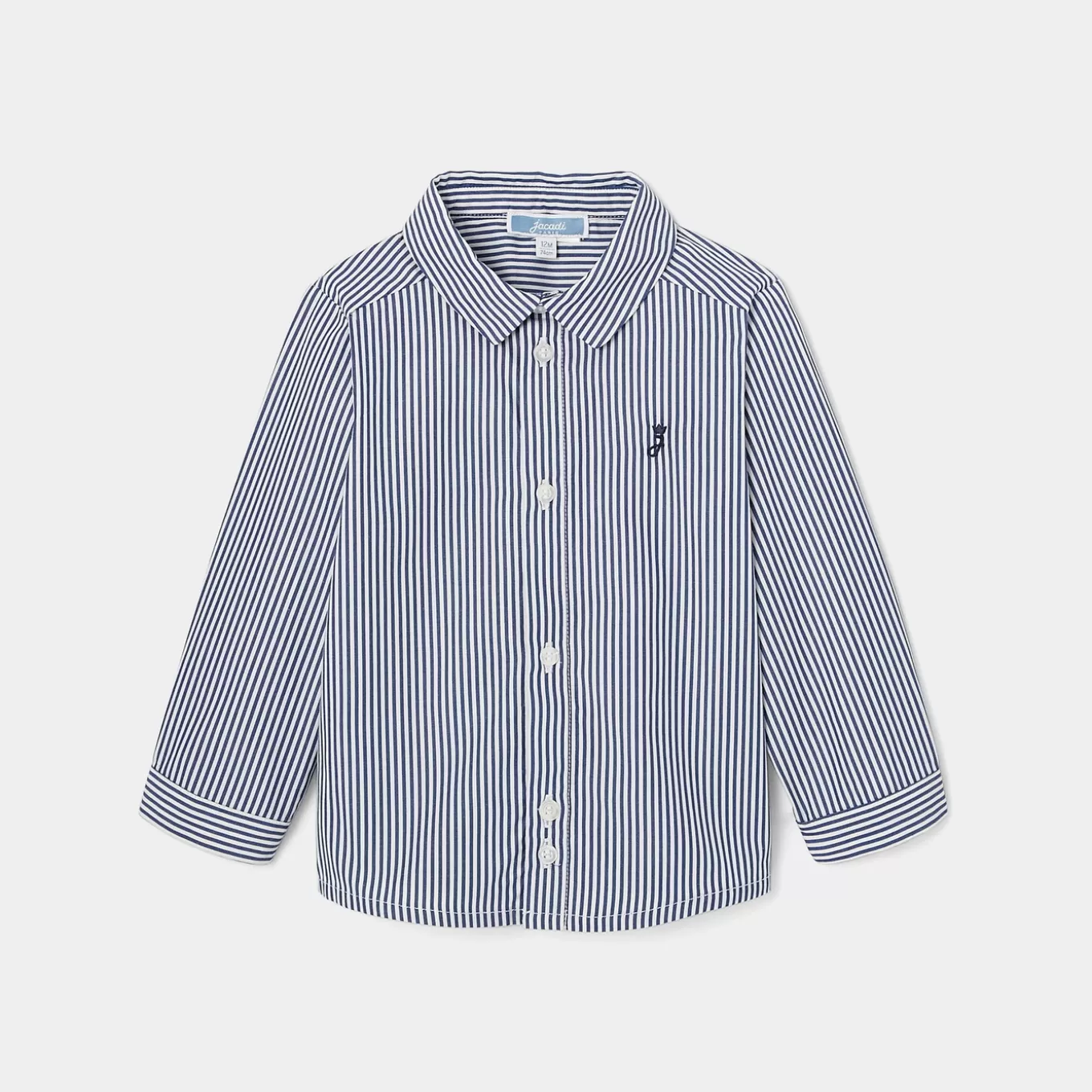 Shop Jacadi Gestreiftes Hemd für Jungen WEISS/BLAU