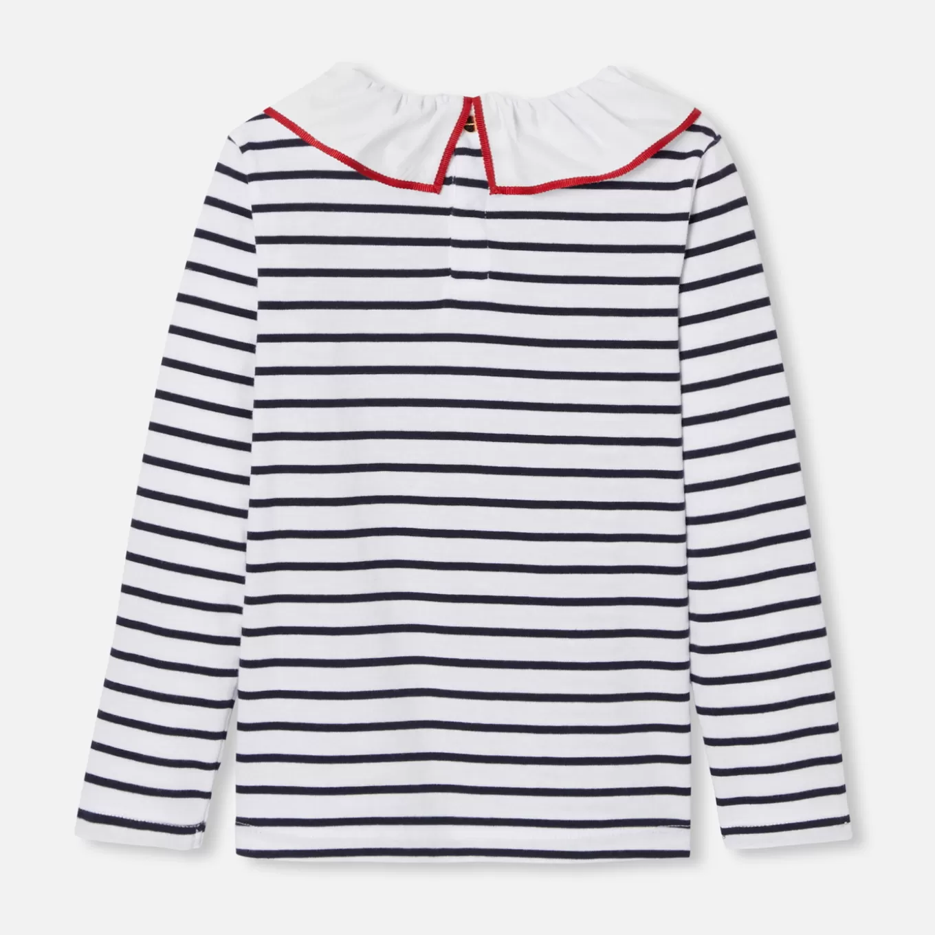 Cheap Jacadi Gestreiftes T-Shirt für Mädchen WEISS/MARINEBLAU