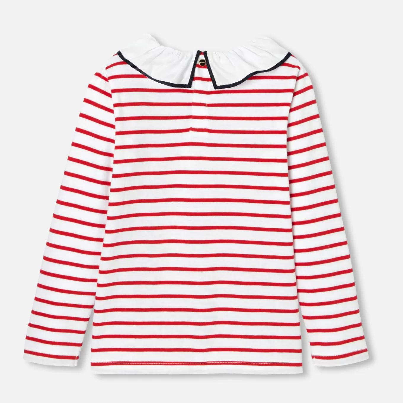 Cheap Jacadi Gestreiftes T-Shirt für Mädchen WEISS/ROT