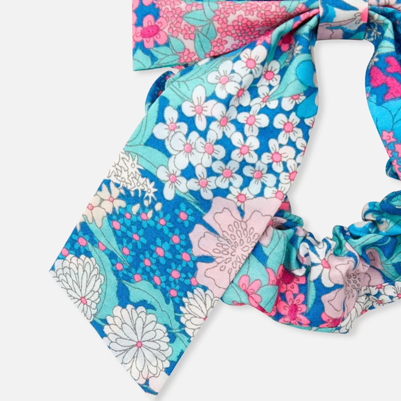 Outlet Jacadi Haargummi aus Liberty-Stoff für Mädchen ROSA/GRÜN