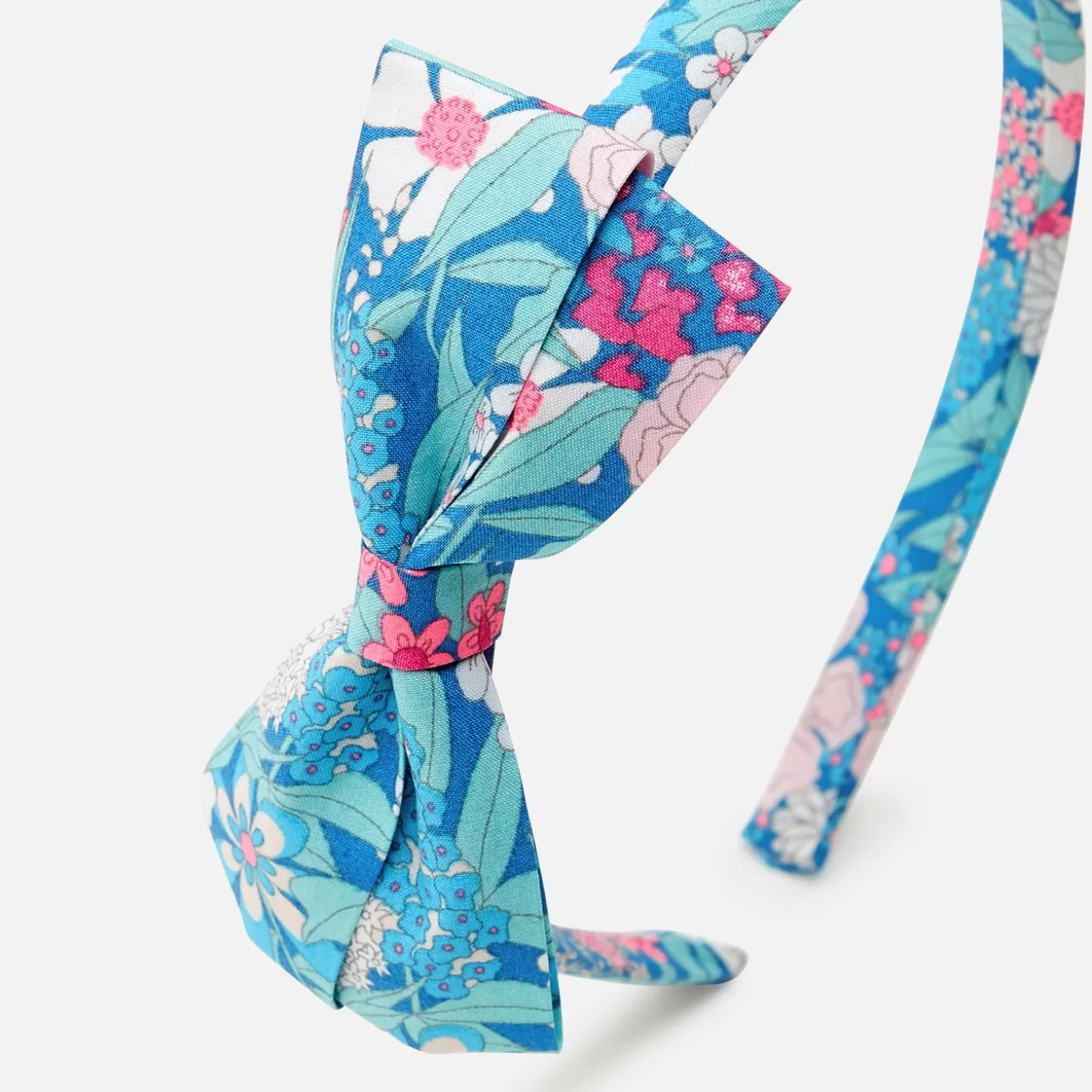 Flash Sale Jacadi Haarreif aus Liberty-Stoff für Mädchen ROSA/GRÜN