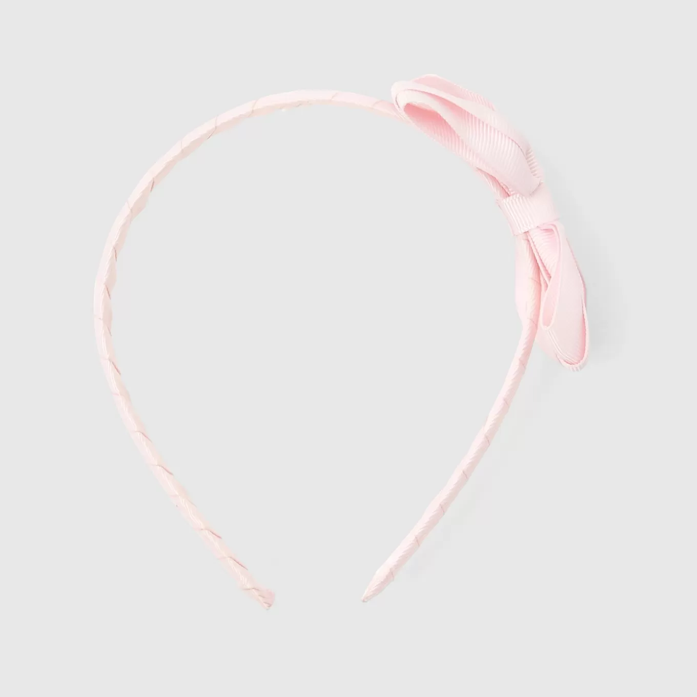 New Jacadi - Haarreif mit Schleife aus Ripsband ROSA BLASS JACADI