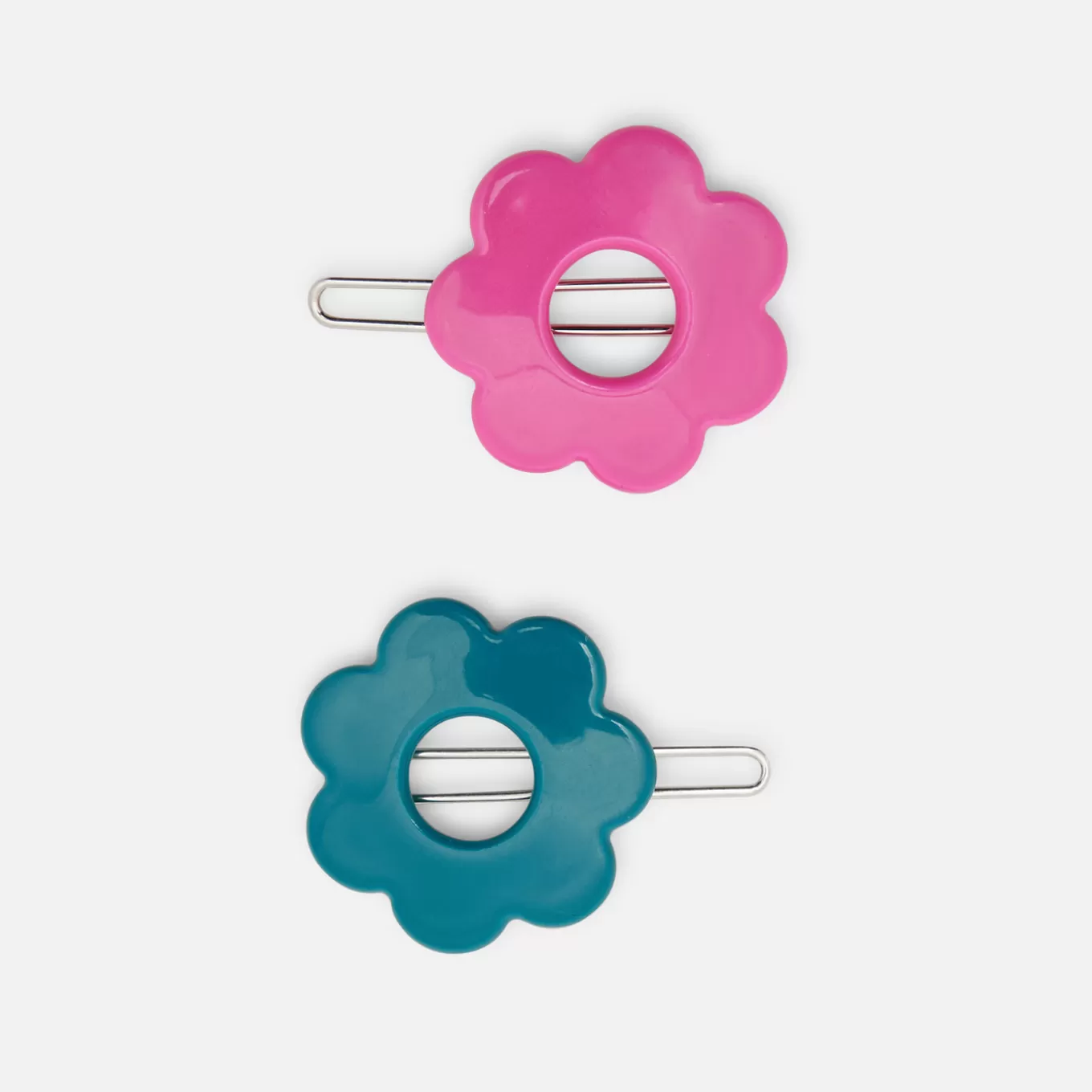 Best Sale Jacadi Haarspangen-Duo mit Blumen für Mädchen ROSA/BLAU