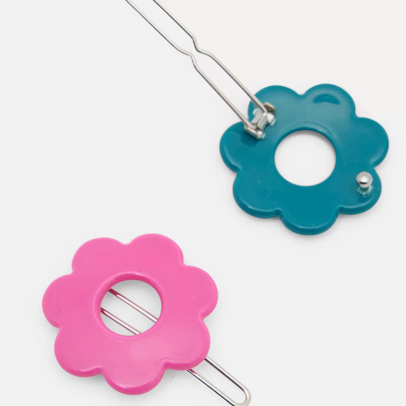 Best Sale Jacadi Haarspangen-Duo mit Blumen für Mädchen ROSA/BLAU