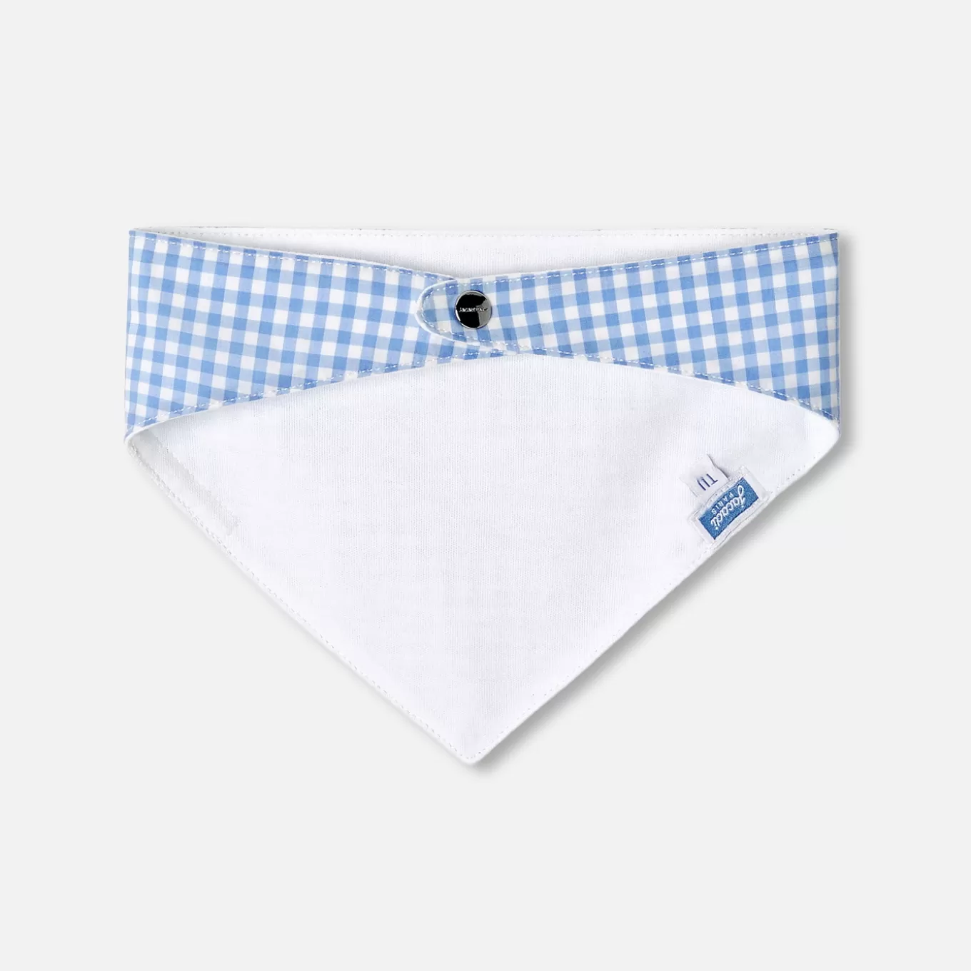 Clearance Jacadi Halswärmer für Babys mit Vichy-Karos WEISS/BLAU