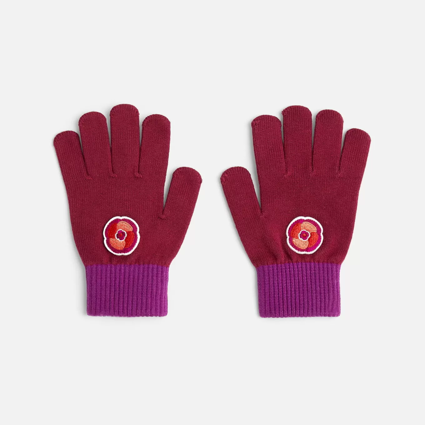 Fashion Jacadi Handschuhe für Mädchen, mit Blumenmuster VIOLET