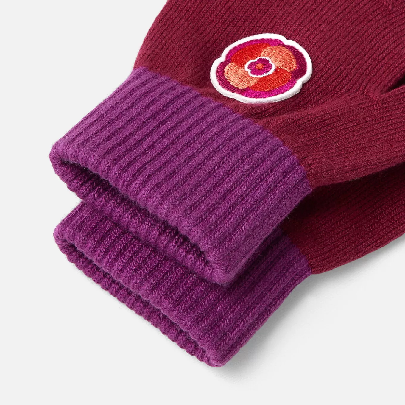Fashion Jacadi Handschuhe für Mädchen, mit Blumenmuster VIOLET