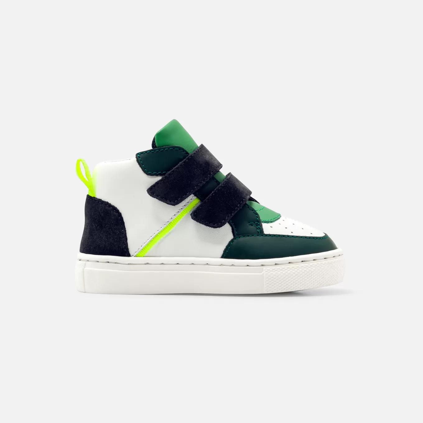 Flash Sale Jacadi High-Top-Sneakers für kleine Jungen WEISS/GRÜN