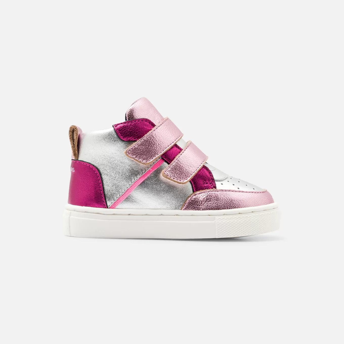 Discount Jacadi High-Top-Sneakers für kleine Mädchen SILBER/MEHRFARBIG