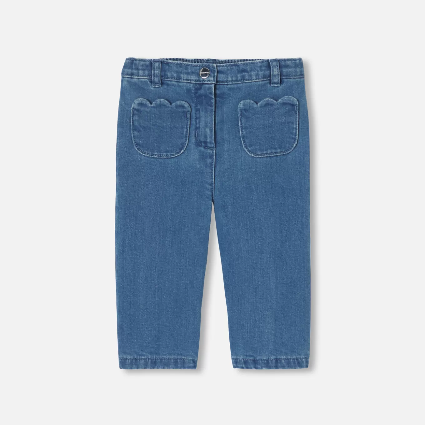 Online Jacadi Hose aus leichtem Jeansstoff Kleinkind Mädchen JEANSHELLBLAU