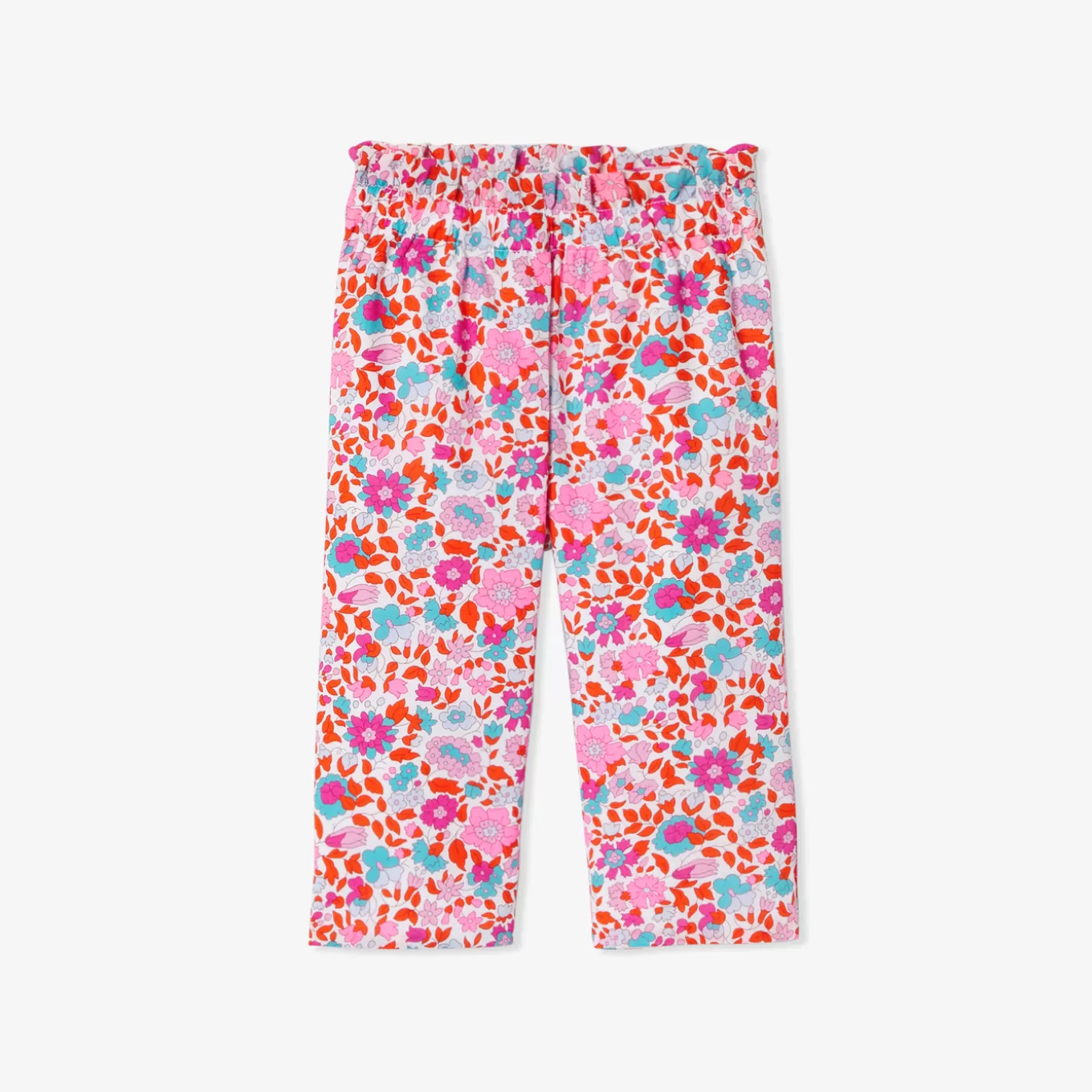 Best Jacadi Hose für Mädchen aus Liberty-Stoff ORANGE/ MEHRFARBIG