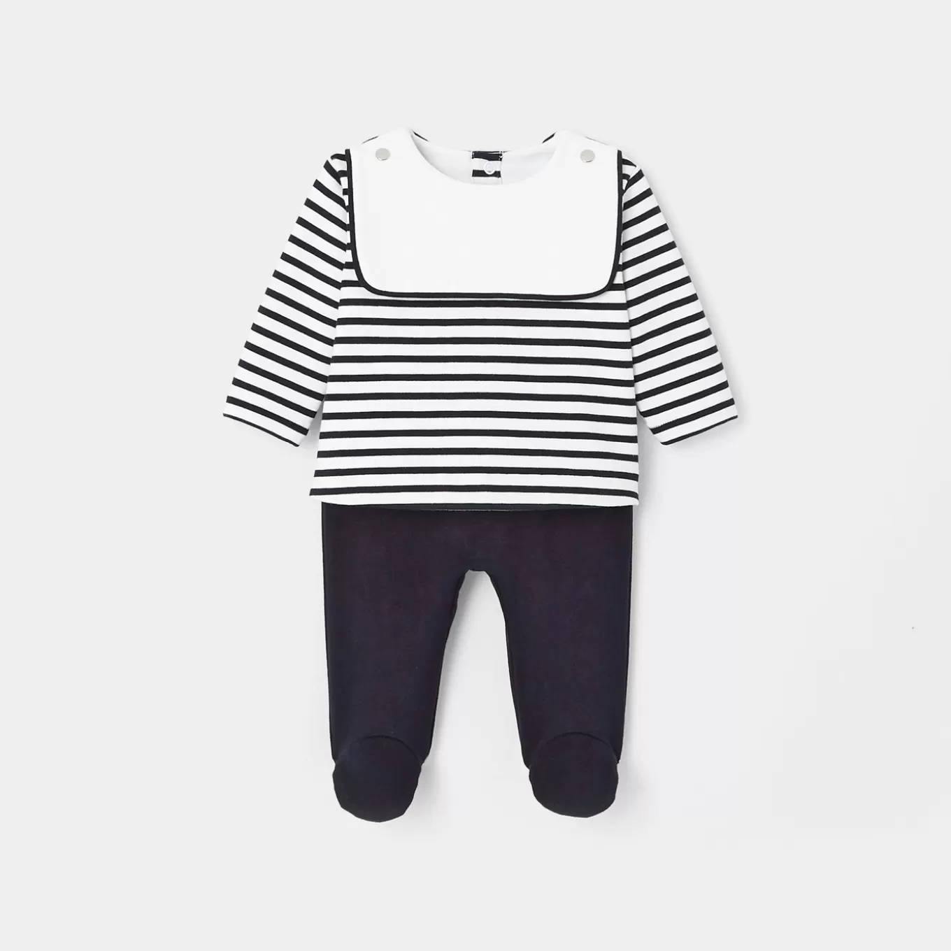 Online Jacadi Hosen-Ensemble für Jungen MARINEBLAU/WEISS