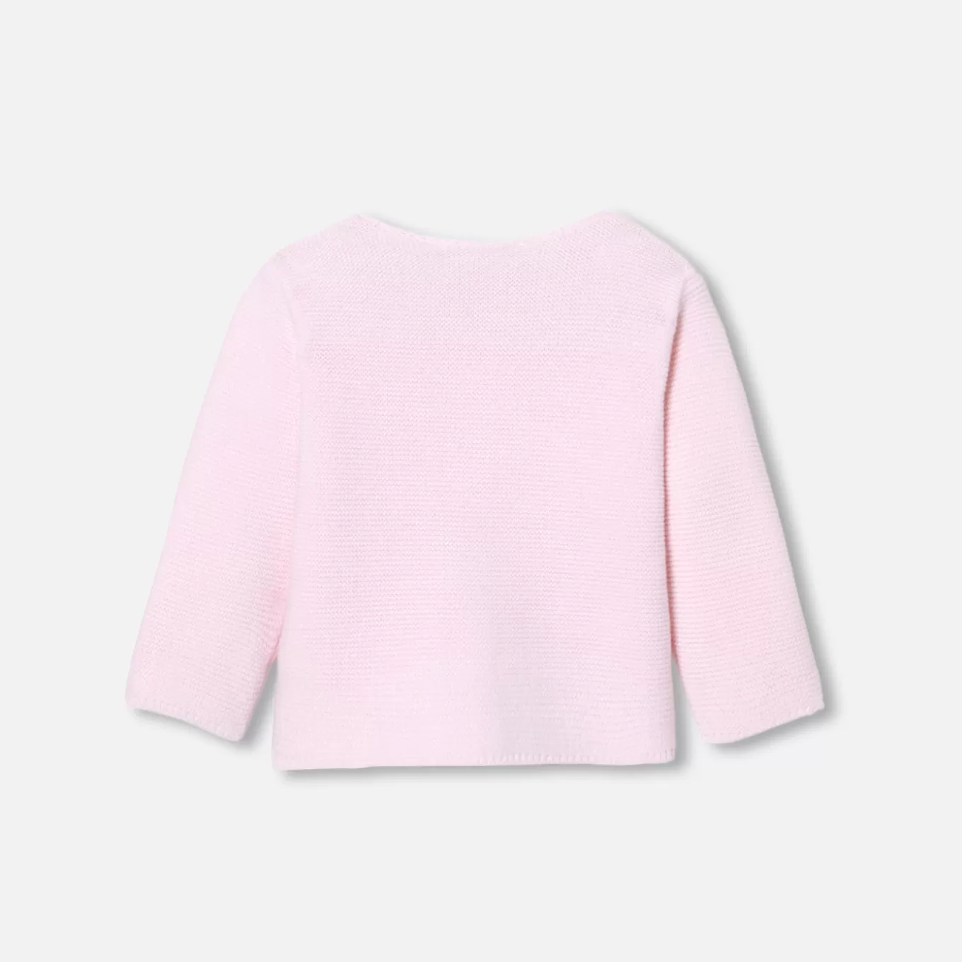 Clearance Jacadi Jäckchen im Krausstrick für Baby Mädchen ROSA BLASS JACADI
