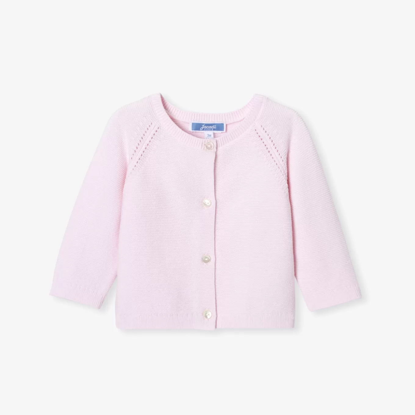 Best Sale Jacadi Jäckchen im Krausstrick für Mädchen ROSA BLASS JACADI