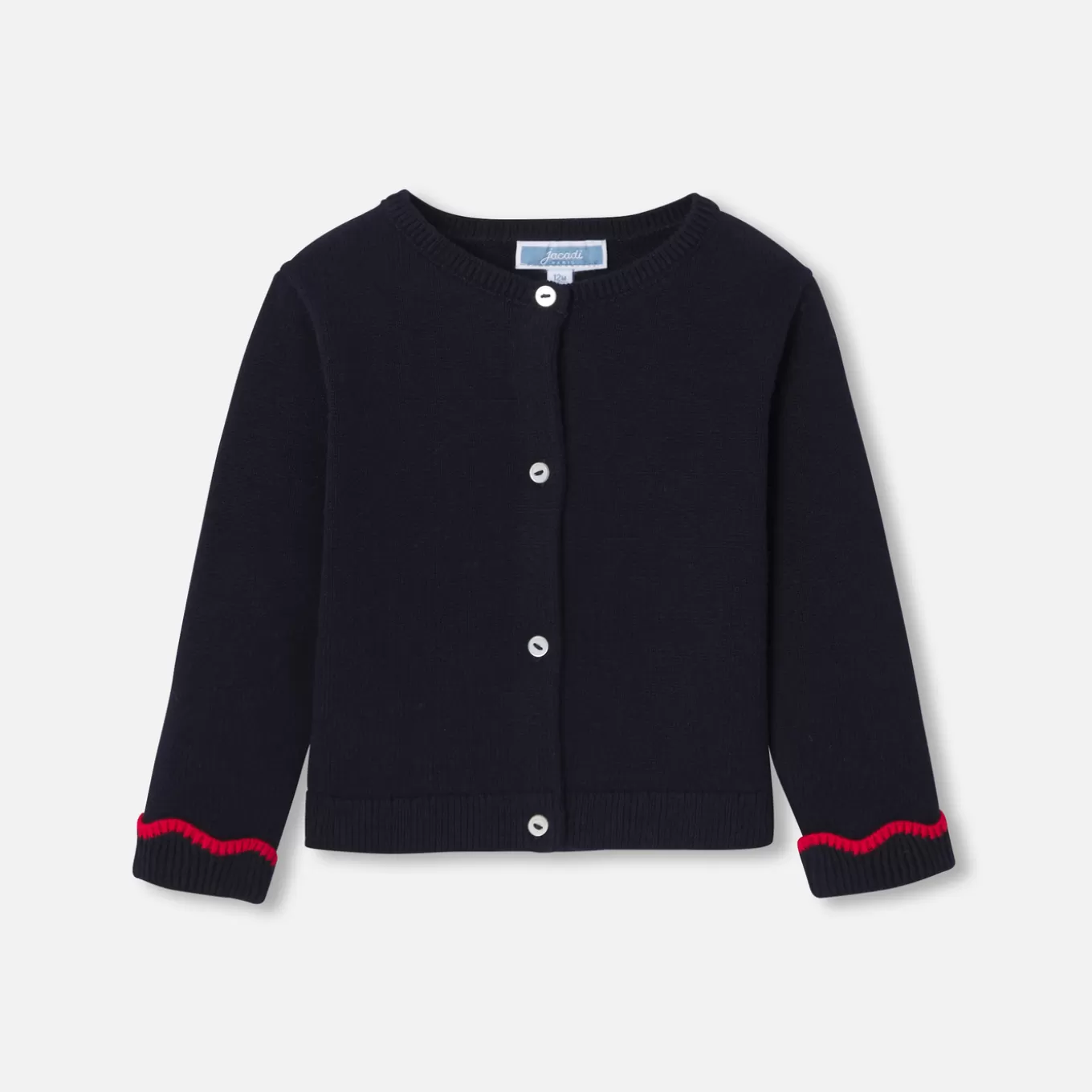 New Jacadi Jäckchen Kleinkind Mädchen MARINEBLAU JACADI