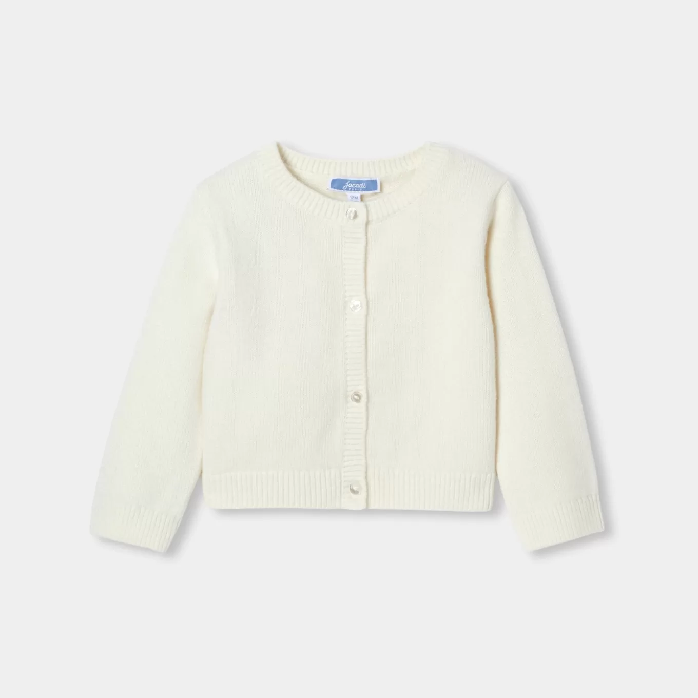 Clearance Jacadi Jäckchen Kleinkind Mädchen WEICHES JACADI WEISS