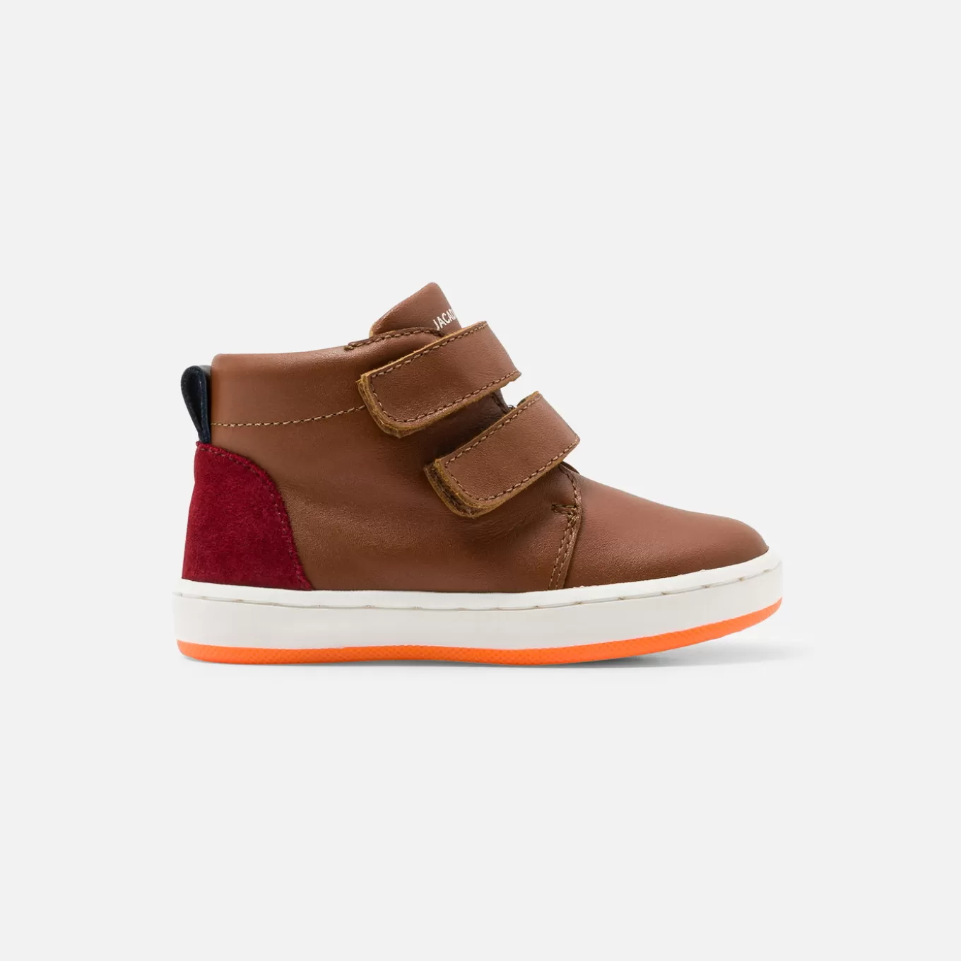Hot Jacadi Jungen-High-Top-Sneakers aus Glattleder BRAUN