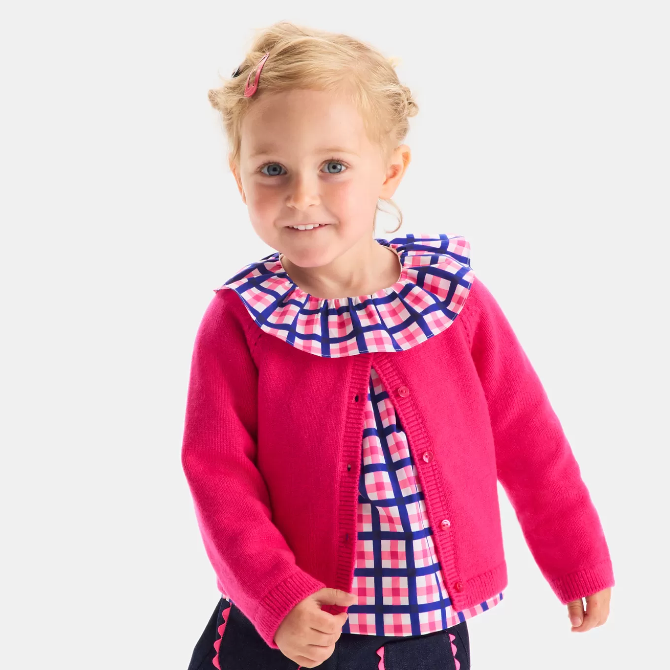 Outlet Jacadi Karierte Bluse Kleinkind Mädchen WEISS/MEHRFARBIG