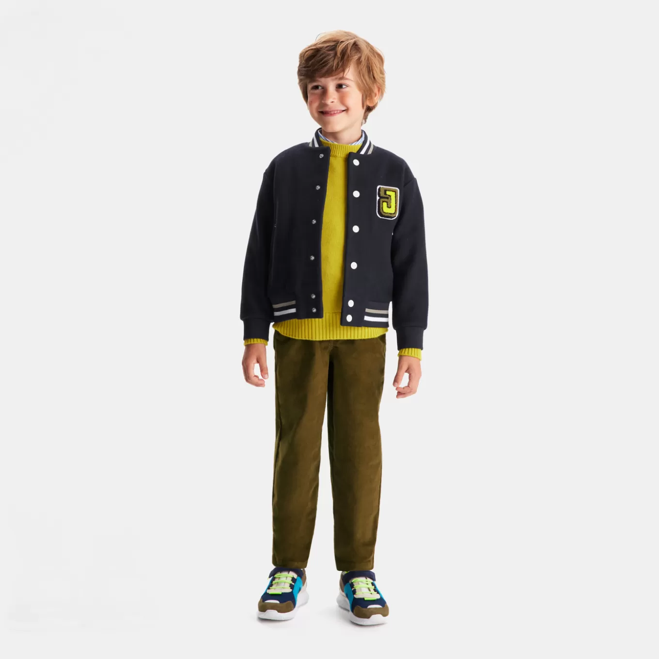 Outlet Jacadi Kinderhose für Jungen im Karottenschnitt BRONZE