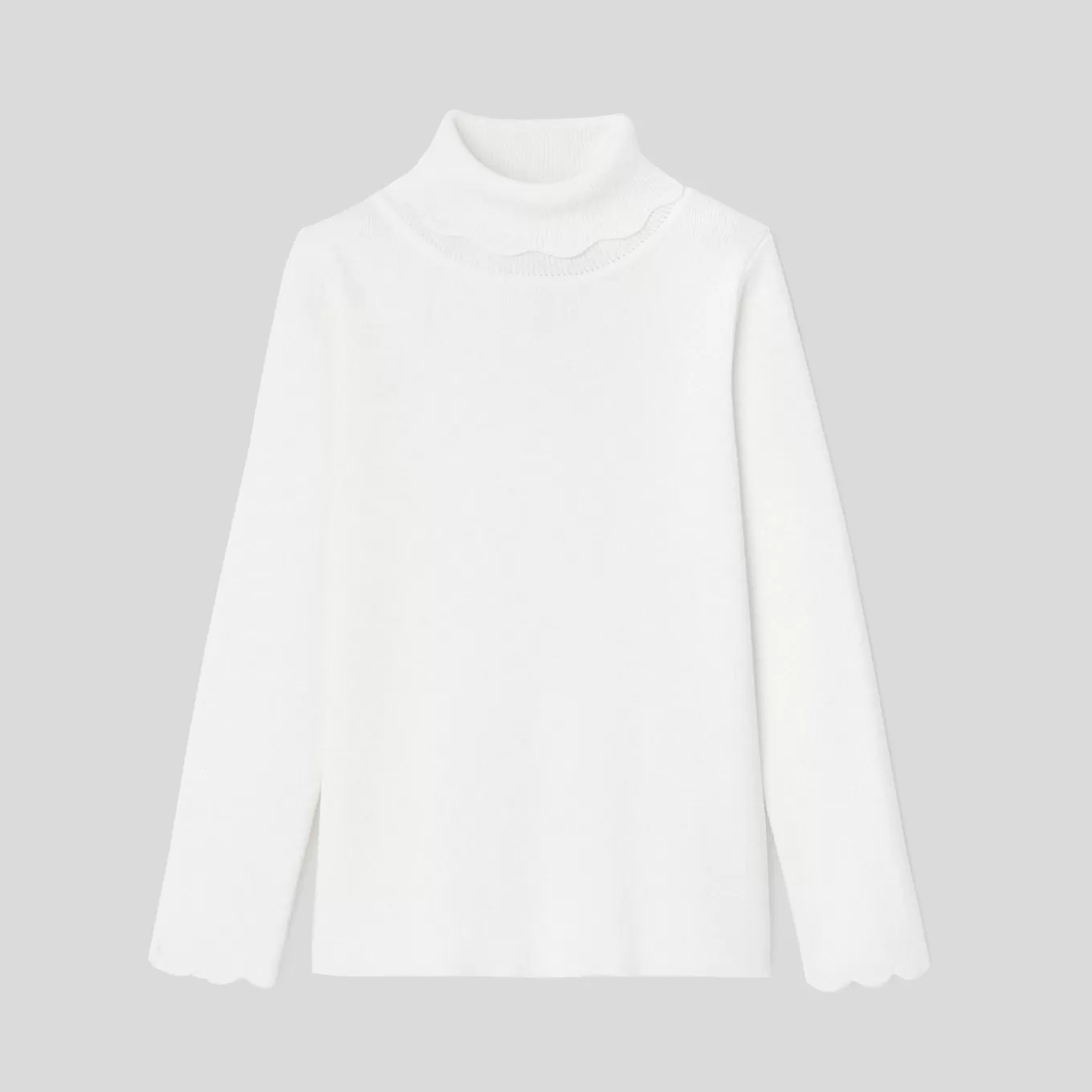 Outlet Jacadi Kinderpullover aus Rippstrick für Mädchen WEICHES JACADI WEISS