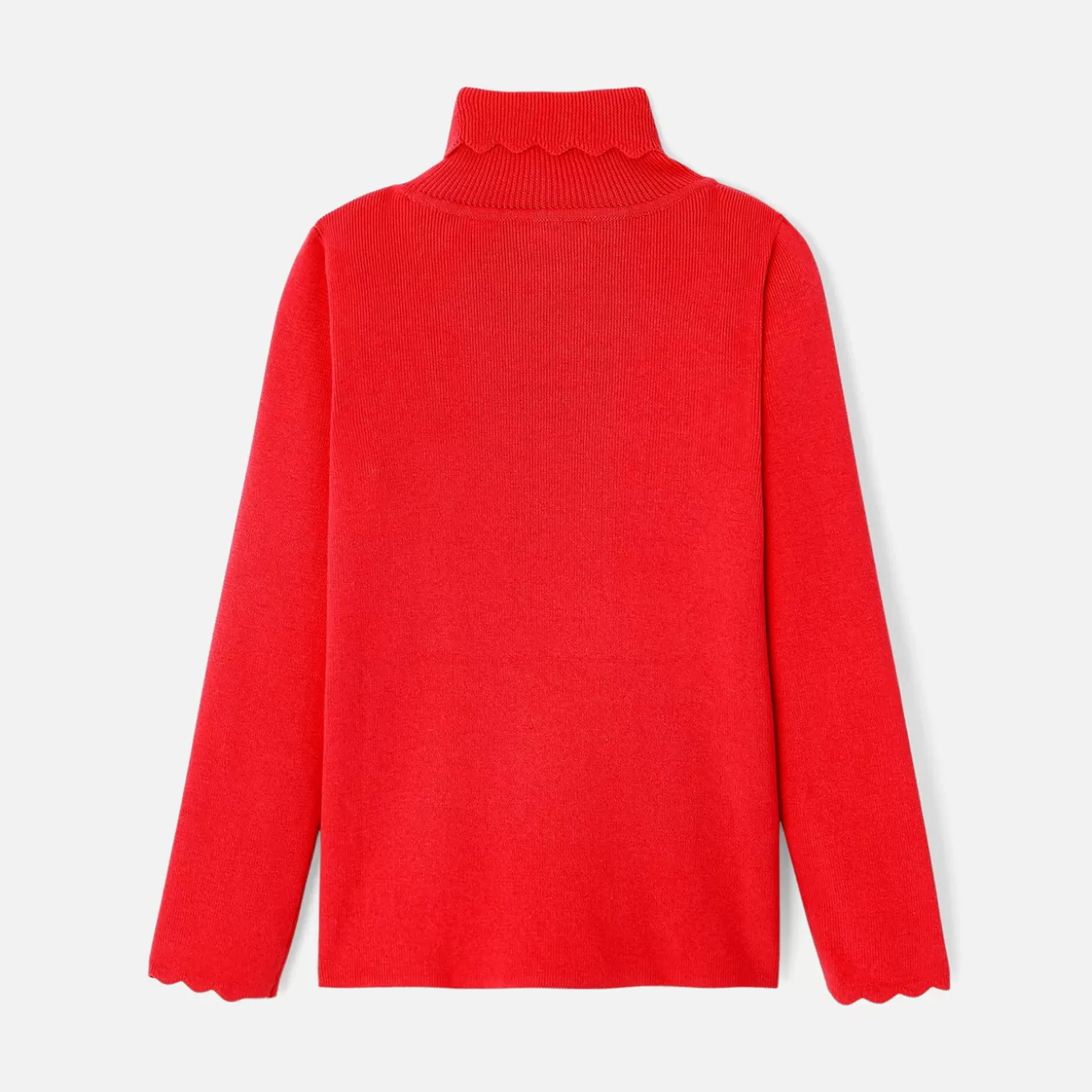 Fashion Jacadi Kinderpullover aus Rippstrick für Mädchen ROT JACADI