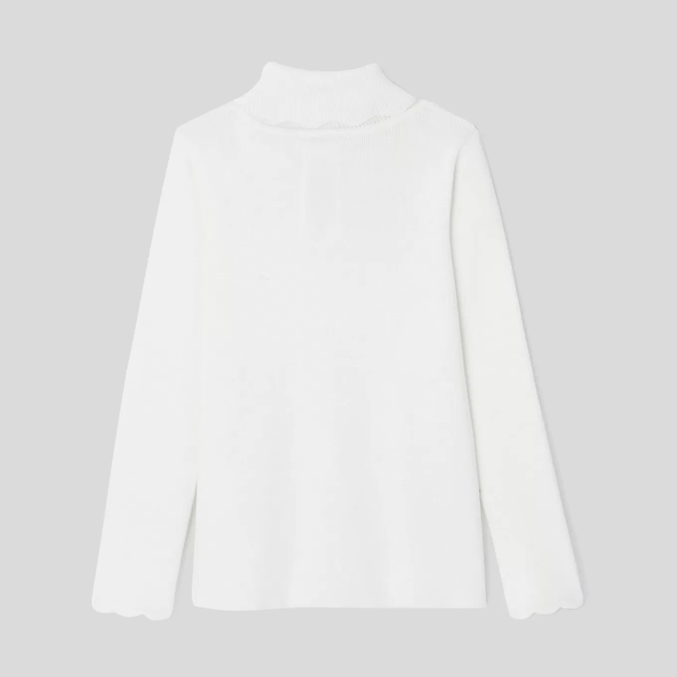 Outlet Jacadi Kinderpullover aus Rippstrick für Mädchen WEICHES JACADI WEISS
