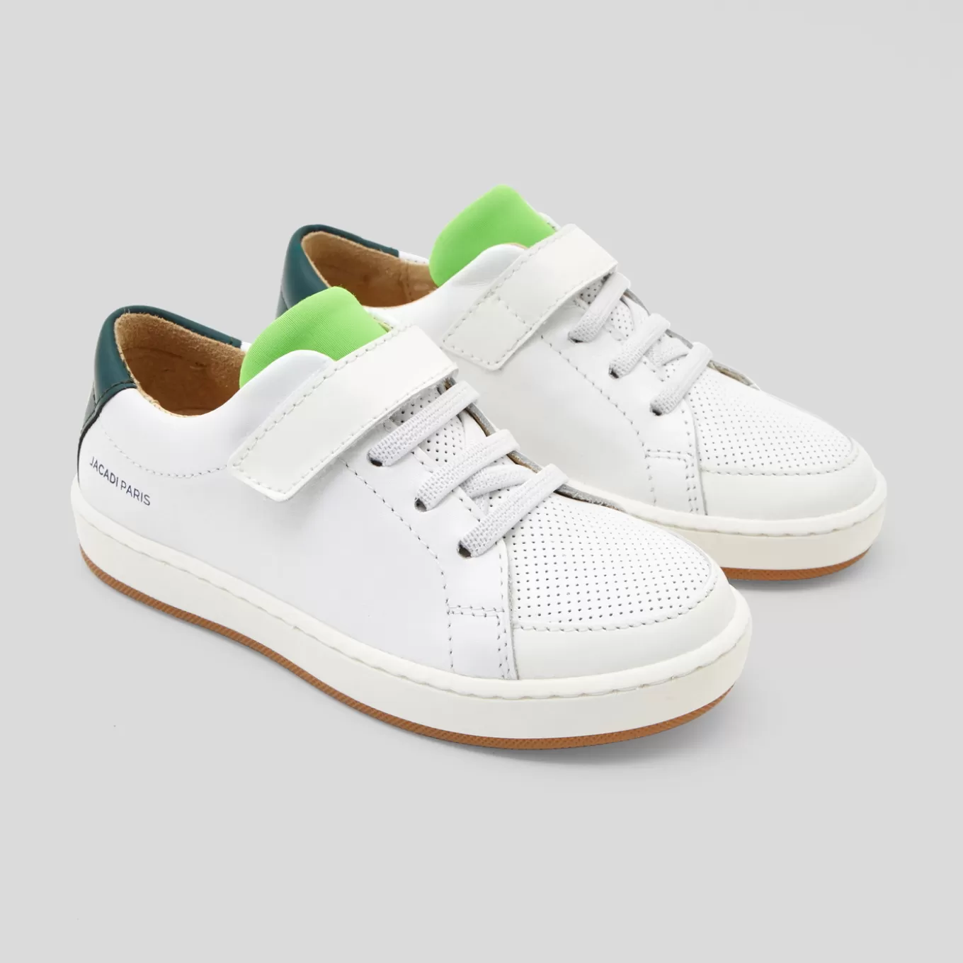 New Jacadi Kindersneakers für Jungen WEISS/GRÜN