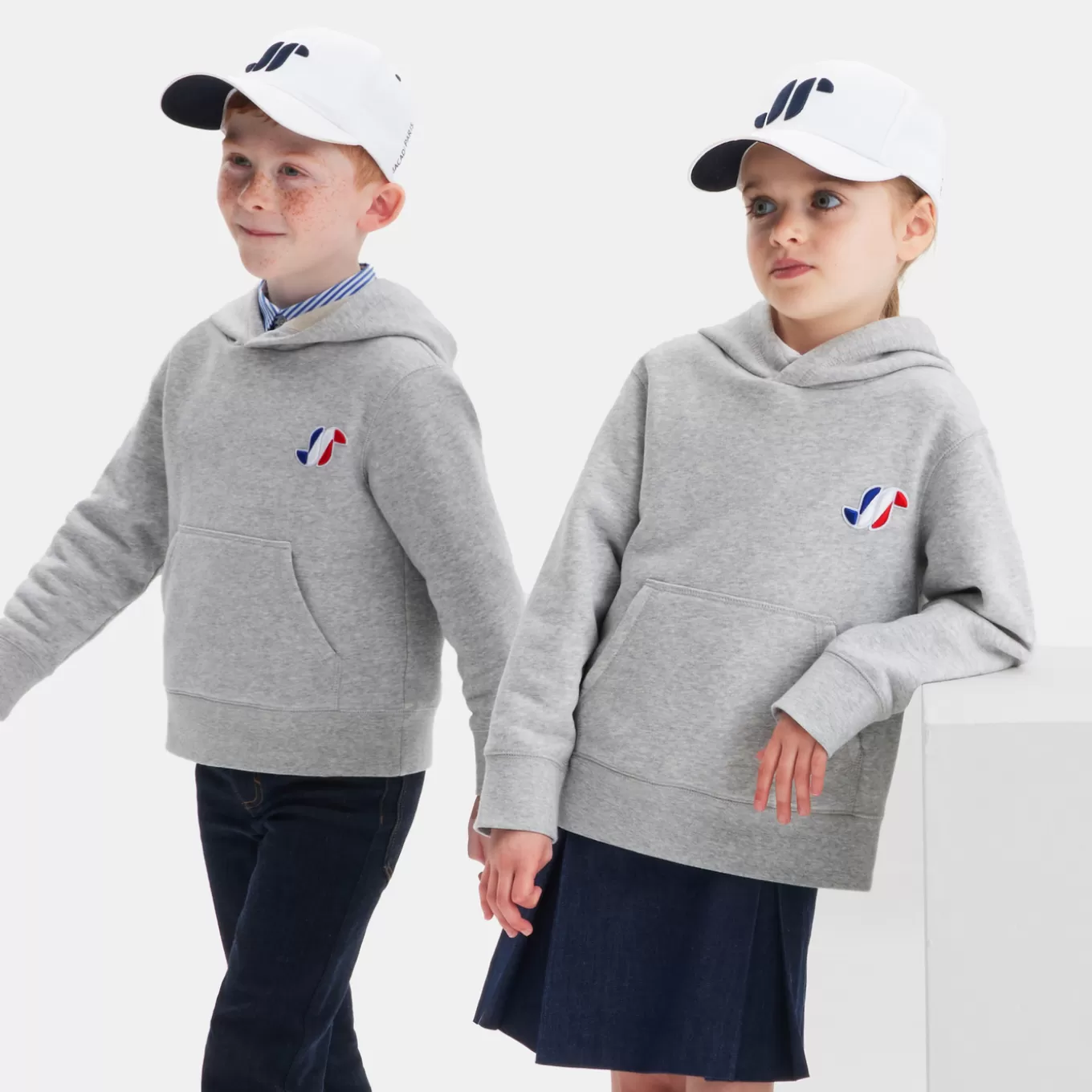 Discount Jacadi Kindersweater mit Kapuze GRAU MELIERT HELL JACADI