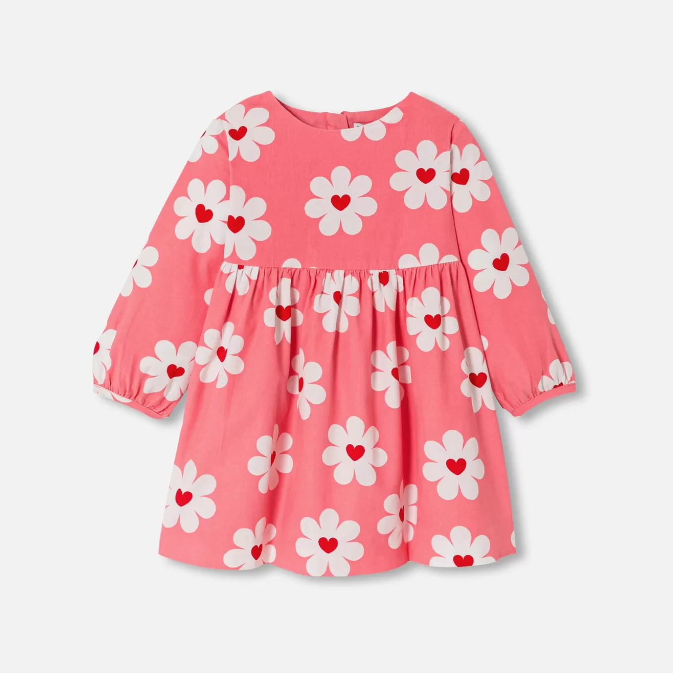 Shop Jacadi - Kleid aus Feincord Kleinkind Mädchen ROSA/MEHRFARBIG