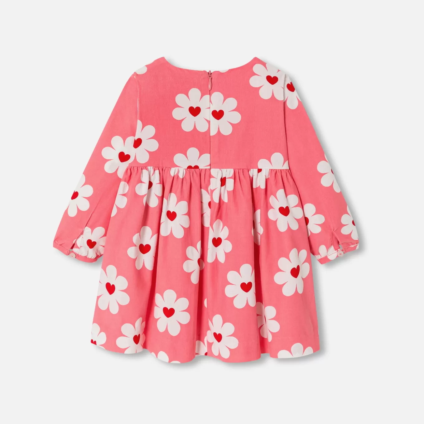 Shop Jacadi - Kleid aus Feincord Kleinkind Mädchen ROSA/MEHRFARBIG