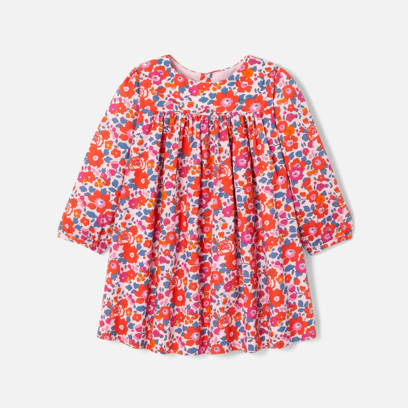 Shop Jacadi Kleid aus Liberty-Stoff für Mädchen ROSA/MEHRFARBIG